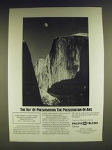 1985 Pacific Telesis Ad - Ansel Adams photo - The art of Preservation - £14.78 GBP