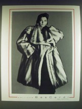 1985 Pellicce Bascardi Fur Fashion Ad - photograph by Francesco Scavullo - $18.49