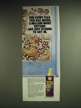 1985 Raid Outdoor Flea Killer Ad - For every flea you kill inside, a million  - $18.49