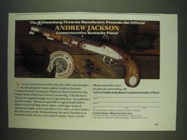 1985 United States Historical Society Andrew Jackson Commemorative Pistol Ad - £14.62 GBP