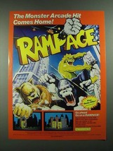 1988 Activision Rampage software Ad - The Monster Arcarde Hit Comes Home - $18.49