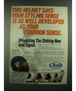 1988 Arai Signet Helmet Ad - Your Styling Sense is as Well Developed - £14.78 GBP