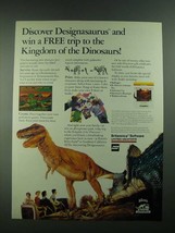 1988 Britannica Designasaurus Software Ad - Kingdom of the Dinosaurs - £14.78 GBP