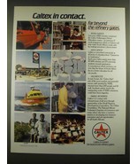 1988 Caltex Oil Ad - Caltex in Contact - £14.54 GBP