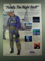 1988 Electronic Arts Chuck Yeager&#39;s Advanced Flight Trainer Software Ad - £15.16 GBP