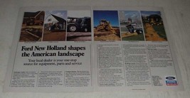 1988 Ford New Holland Ad - Landscape Loaders, Tractor-Loader-Backhoes - £14.49 GBP