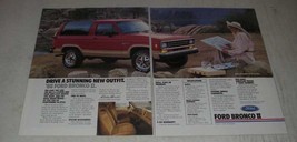 1988 Ford Bronco II Ad - Drive a Stunning New Outfit - $18.49