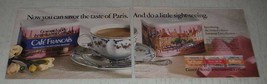 1988 General Foods International Coffees Cafe Francais Coffee Ad - Savor Paris - £14.54 GBP