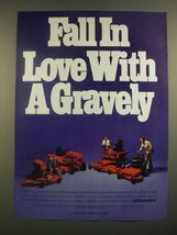 1988 Gravely Lawn Mowers Ad - Fall in Love With a Gravely - £14.78 GBP