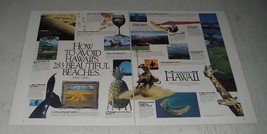 1988 Hawaii Visitors Bureau Ad - How to Avoid Hawaii&#39;s 283 Beautiful Beaches - £14.50 GBP