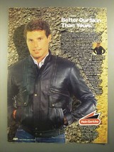 1988 Hein Gericke Concord Leather Jacket Ad - Better Our Skin Than Yours - £14.65 GBP