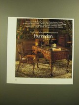 1988 Henredon Aston Court George II Desk and Chair Ad - £14.78 GBP