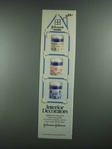 1988 Johnson & Johnson Swabs Ad - Interior Decorators - $18.49