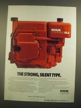 1988 Kohler Command 12.5 Engine Ad - The Strong, Silent Type - $18.49