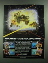 1988 Konami Software Ad - Rush &#39;N Attack, Contra, Jackal and Boot Camp - £14.53 GBP