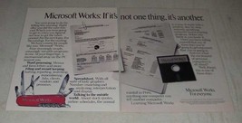 1988 Microsoft Works Software Ad - If It&#39;s Not One Thing, It&#39;s Another - $18.49