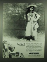 1988 Mitsubishi VisiTel Visual Telephone Display Ad - What You&#39;ve Been M... - $18.49