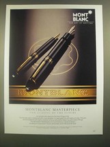 1988 Montblanc Masterpiece Pen Ad - The Classic of the Future - £14.78 GBP