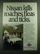 1988 Nissan Pickup Truck Ad - Kills Roaches, Fleas and Ticks - $18.49