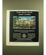 1988 North Myrtle Beach, South Carolina Ad - £14.52 GBP