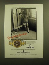 1988 Omega Seamaster Watch Ad - No Crowds, No Cheers - £14.72 GBP