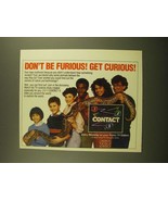1988 PBS 3-2-1 Contact TV Show Ad - Don&#39;t Be Furious! Get Curious! - £14.54 GBP