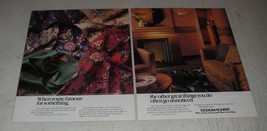 1988 Schumacher Radio City Music Hall Collection Ad - Fabric, Carpet - $18.49