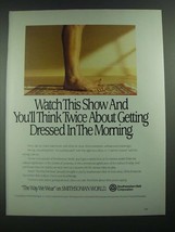1988 Southwestern Bell Corporation Ad - The Way we Wear on Smithsonian World - $18.49