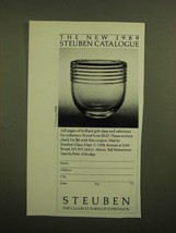 1988 Steuben Crystal Ad - Tall Momentum Vase by Peter Aldridge - $18.49