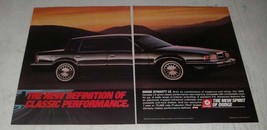 1989 Dodge Dynasty LE Car Ad - The New Definition of Classic Performance - £14.65 GBP