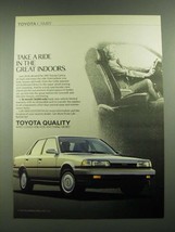 1989 Toyota Camry Ad - Take a Ride in the Great Indoors. - £14.50 GBP