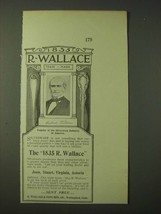 1900 1835 R. Wallace silverware Ad - Founder of the Silverware Industry - £14.78 GBP