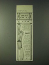 1900 1835 R. Wallace Stuart Pattern Silverware Ad - Stuart - £14.78 GBP