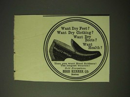 1900 Hood Rubber Co. Shoes Ad - Want dry feet? - £14.55 GBP