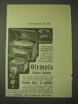 1900 Olympia Music Boxes Ad - Do you realize the charm of a good Music Box - $18.49