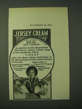 1900 Williams&#39; Jersey Cream Toilet Soap Ad - £13.82 GBP