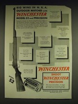 1932 Winchester Model 52 Rilfe and Precision Cartridges Ad - Big wins in N.R.A.  - £14.78 GBP