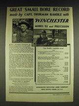 1932 Winchester Model 52 Rilfe and Precision Cartridges Ad - Great small bore  - £14.78 GBP