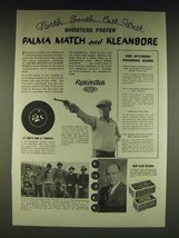 1935 Remington Palma Match and Kleanbore Ammunition Ad - Leo Allstot - $18.49