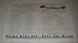 1933 Remington Palma Match and Kleanbore Ammunition Ad - 24 out of 27 Matches - $18.49