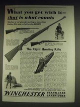 1933 Winchester Model 65, Model 54 and Model 64 Rifles Ad - What you get - £15.01 GBP