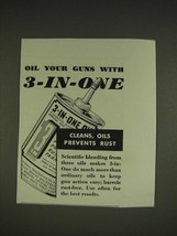 1934 3-in-One Oil Ad - Oil your guns with 3-in-one - £14.09 GBP