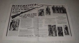 1934 Winchester Model 52 Rifle Ad - Thurman Randle, R.M. Coffey, Russel Parry - £14.78 GBP