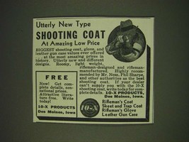 1935 10-X Shooting Coat Ad - Utterly new type shooting coat at amazing low price - £14.81 GBP