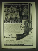 1935 Colt Officers' Model Target Revolver Ad - $18.49