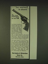 1935 Harrington & Richardson H&R Single Action Sportsman Revolver Ad - $18.49