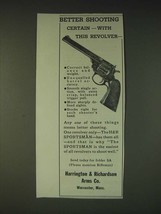1935 Harrington & Richardson H&R Sportsman Revolver Ad - Better shooting  - $18.49