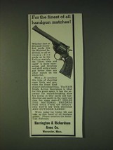 1935 Harrington & Richardson H&R Single Action Sportsman Revolver Ad - Finest - $18.49