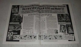 1938 Winchester EZXS Ammunition and Model 52 Rifle Ad - Dave Carlson - £14.78 GBP