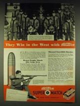 1935 Western Super-Match Ammunition Ad - Western Military Academy Teams - £13.82 GBP